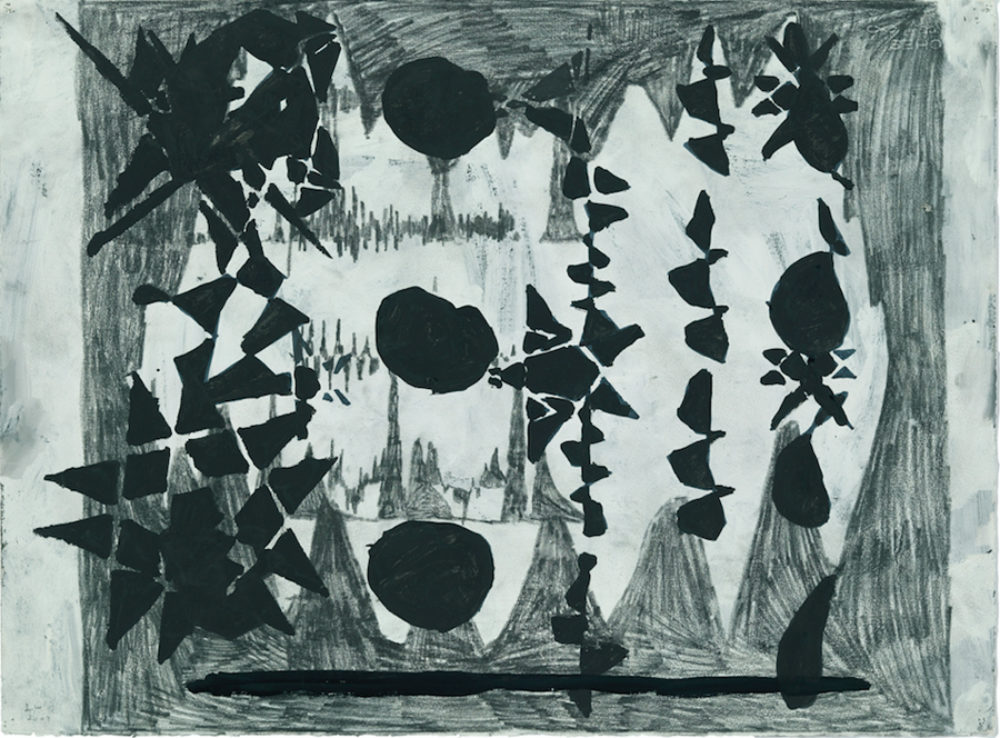 Image: Terry Winters, Untitled, 2009. Graphite, gouache, and ink on paper 22 ¼ × 30 inches. Courtesy of the artist and Matthew Marks Gallery, New York
