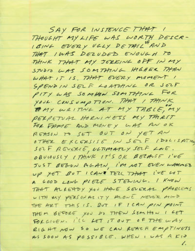 Sean Landers, Detail of [sic], 1993