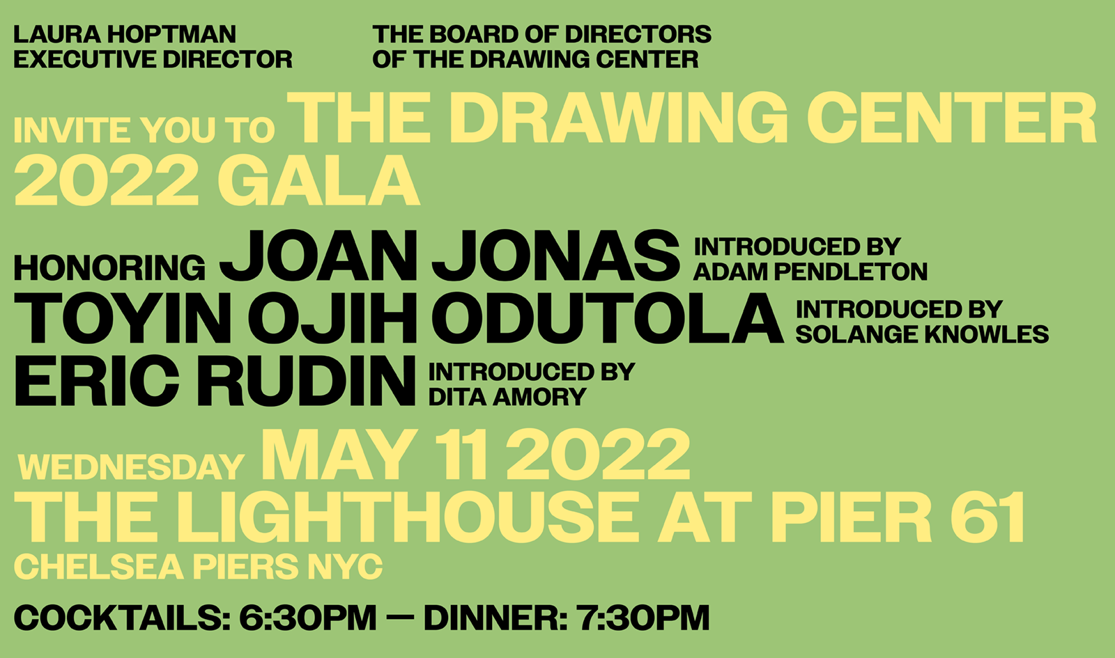 The Drawing Center 2022 Gala